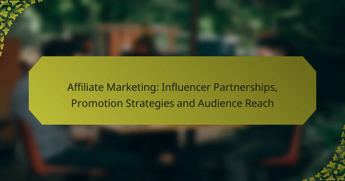 Affiliate Marketing: Influencer Partnerships, Promotion Strategies and Audience Reach