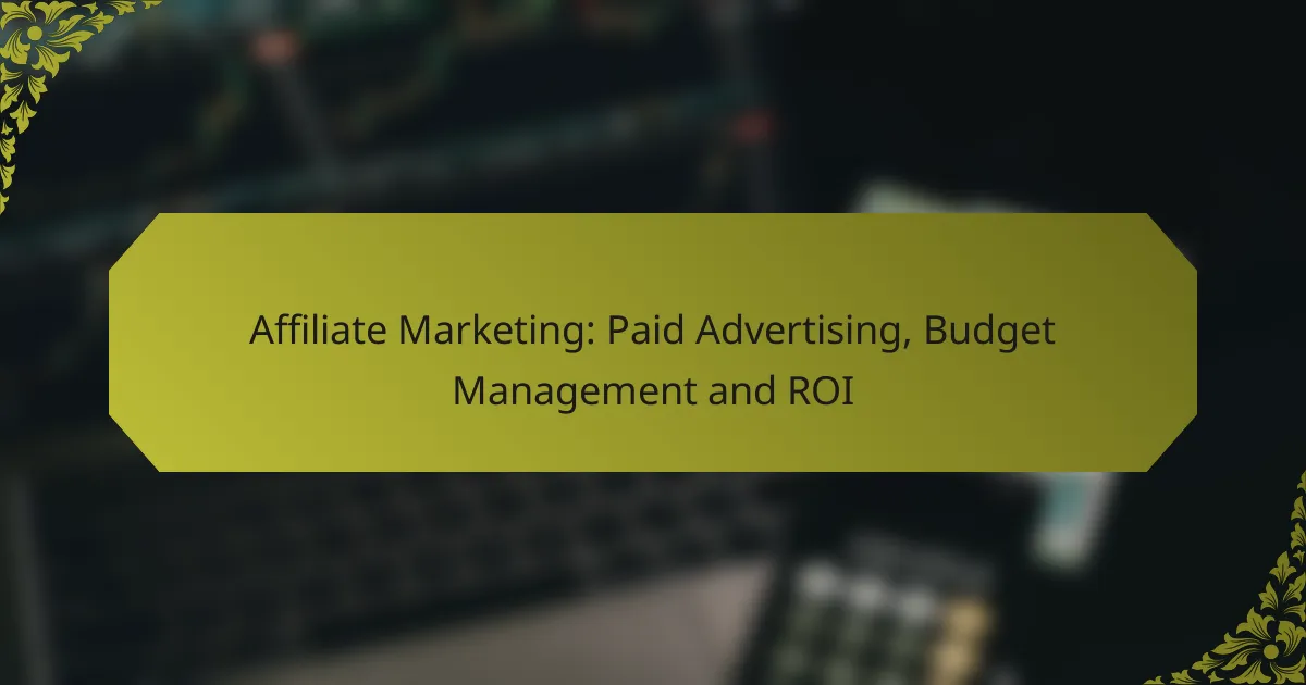 Affiliate Marketing: Paid Advertising, Budget Management and ROI