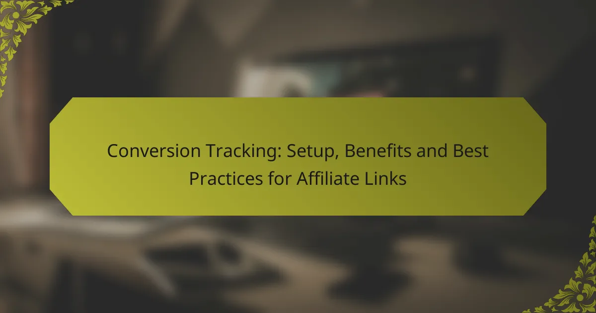 Conversion Tracking: Setup, Benefits and Best Practices for Affiliate Links