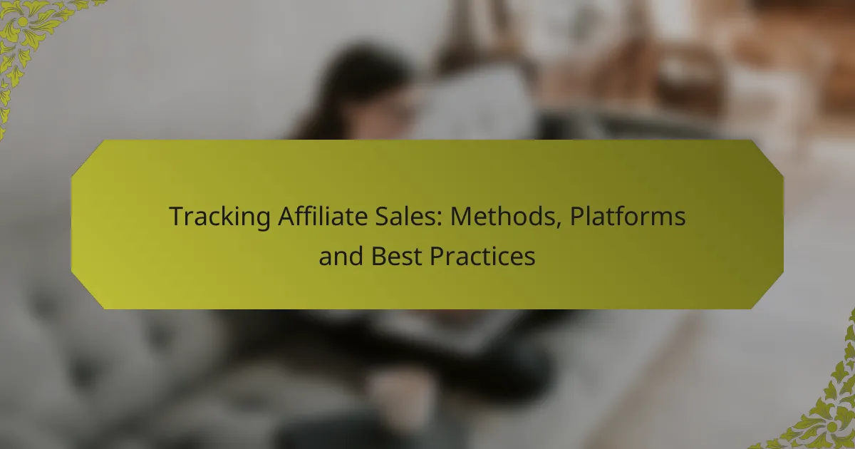 Tracking Affiliate Sales: Methods, Platforms and Best Practices